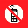 Pictogramme station service, interdit de téléphoner