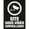 Pictogramme "Site sous vidéo surveillance" NOIR