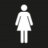 Pictogramme "Toilettes Femmes" NOIR