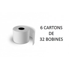 Rouleaux thermiques - 6 cartons de 32 rouleaux