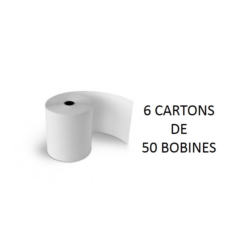 BOBINE THERMIQUE - CAISSE 80x80x12 , carton de 3 x 10 rouleaux