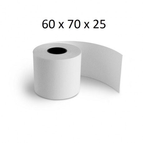 60x70x25 - Carton 50 Rouleaux de caisse thermique - sans Bisphénol A