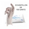 Echantillon - 1 Sachet de 100 gants PE transparents - Taille standard