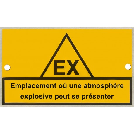 Plaque identification zone ATEX