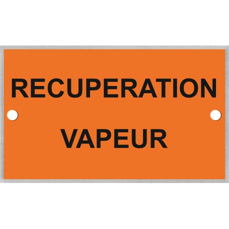 Plaque identification pour récupération des vapeurs