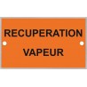 Plaque identification pour récupération des vapeurs